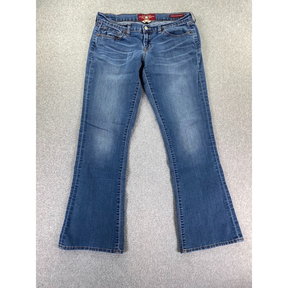 Lucky Brand Jeans Women 8/29 Blue Charlie Baby Boot Stretch Denim (Meas 32x30.5)